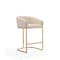 Manhattan Comfort Louvre Counter Stool in Cream and Titanium Gold (Set of 2) 2-CS009-CR - alternate 5